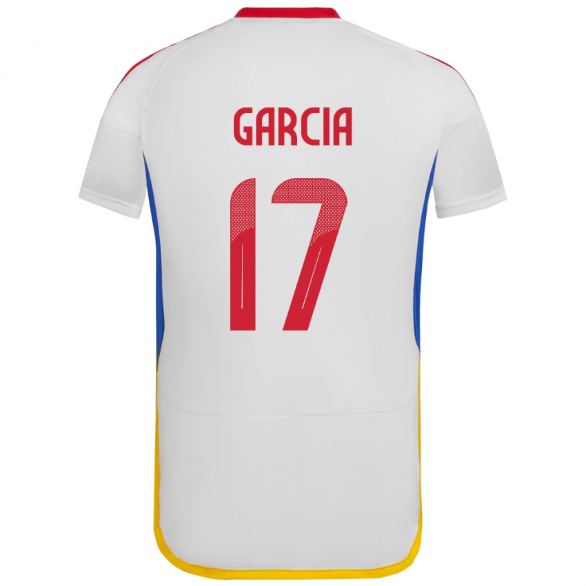 Herren Venezuela Gabriela García #17 Weiß Auswärtstrikot Trikot 24-26 T-Shirt