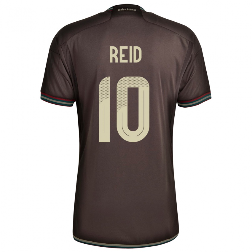 Herren Jamaika Bobby De Cordova-Reid #10 Nachtbraun Auswärtstrikot Trikot 24-26 T-Shirt