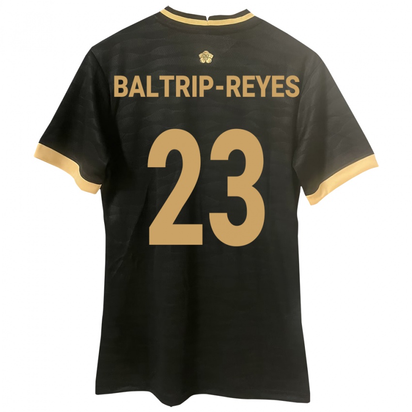 Herren Panama Carina Baltrip-Reyes #23 Schwarz Auswärtstrikot Trikot 24-26 T-Shirt