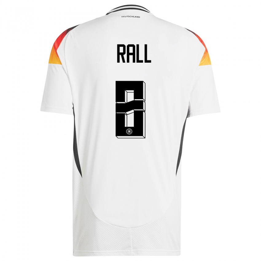 Damen Deutschland Maximiliane Rall #8 Weiß Heimtrikot Trikot 24-26 T-Shirt