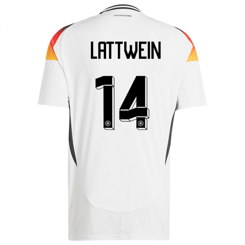 Damen Deutschland Lena Lattwein #14 Weiß Heimtrikot Trikot 24-26 T-Shirt