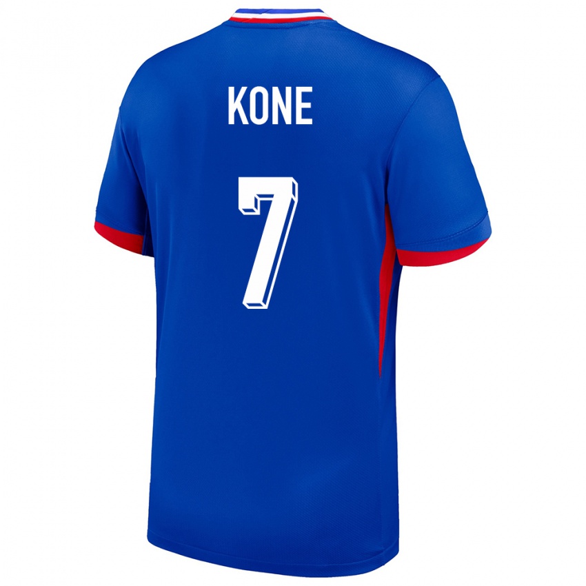 Damen Frankreich Kouadio Kone #7 Blau Heimtrikot Trikot 24-26 T-Shirt