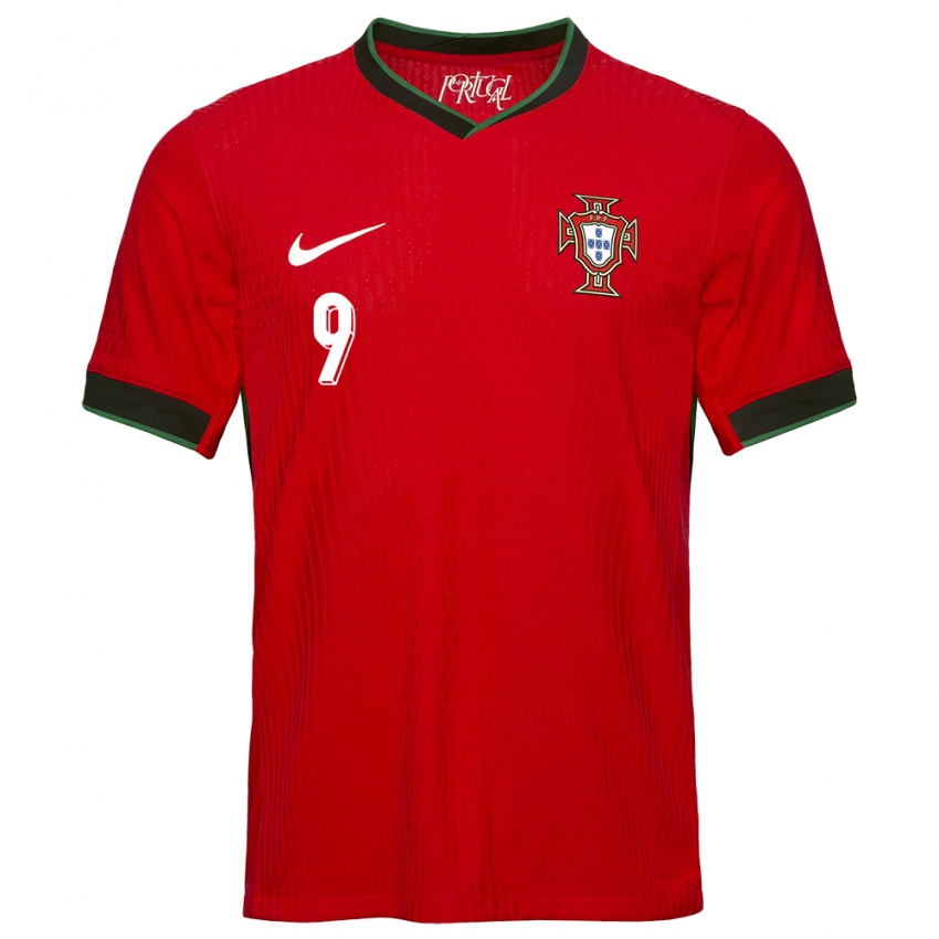 Damen Portugal Ana Borges #9 Rot Heimtrikot Trikot 24-26 T-Shirt