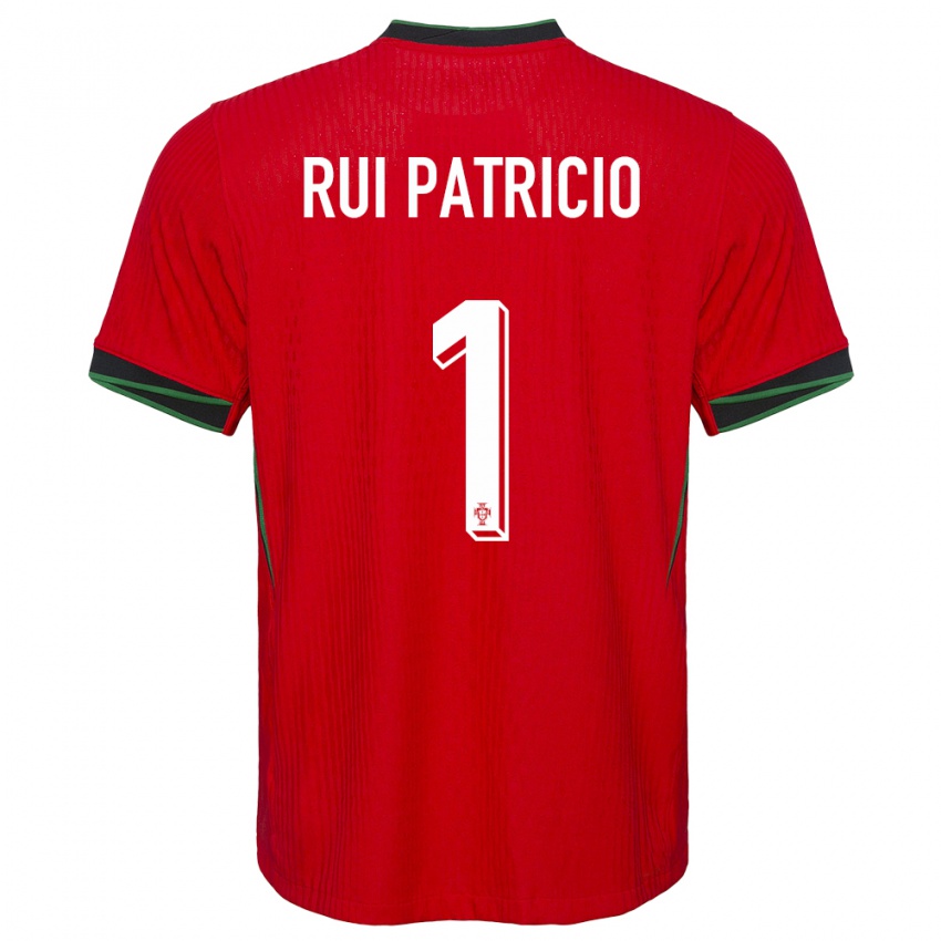 Damen Portugal Rui Patricio #1 Rot Heimtrikot Trikot 24-26 T-Shirt