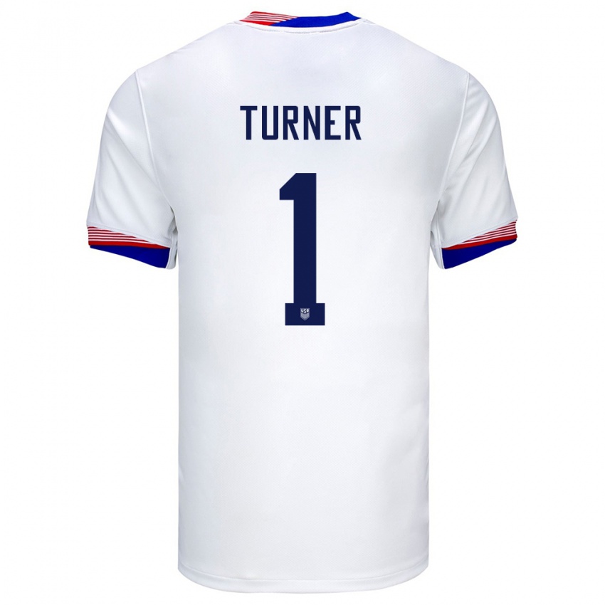 Damen Vereinigte Staaten Matt Turner #1 Weiß Heimtrikot Trikot 24-26 T-Shirt