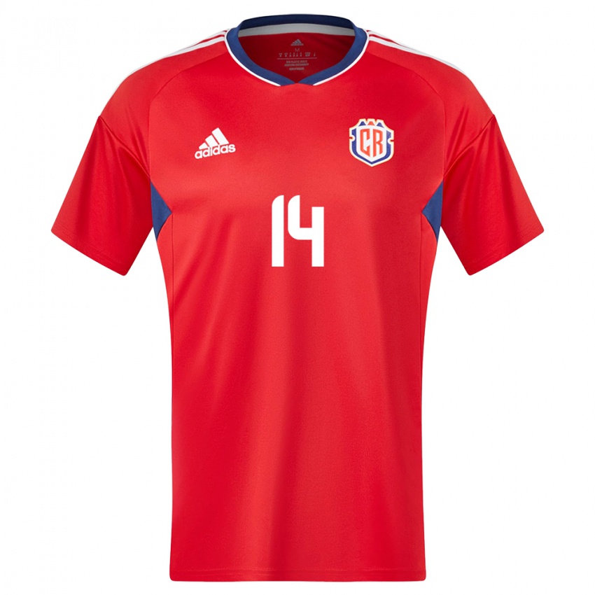 Damen Costa Rica Priscila Chinchilla #14 Rot Heimtrikot Trikot 24-26 T-Shirt