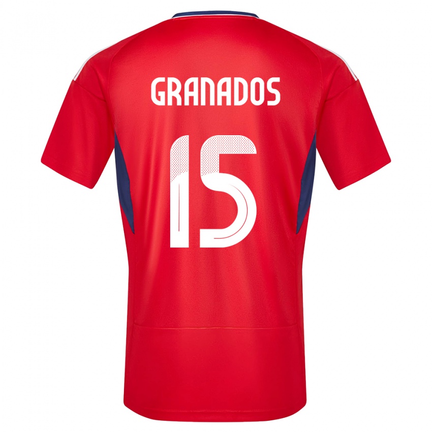 Damen Costa Rica Cristin Granados #15 Rot Heimtrikot Trikot 24-26 T-Shirt