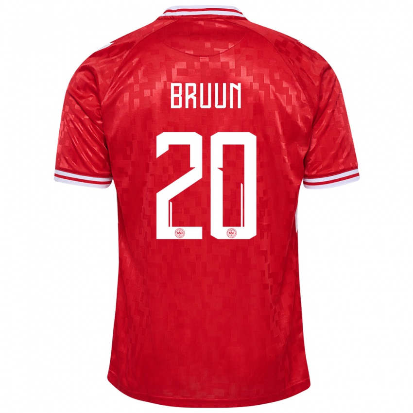 Damen Dänemark Signe Bruun #20 Rot Heimtrikot Trikot 24-26 T-Shirt