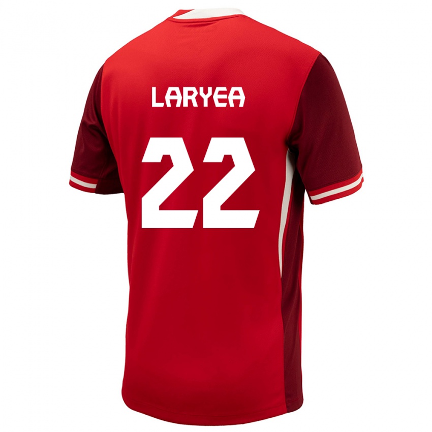 Damen Kanada Richie Laryea #22 Rot Heimtrikot Trikot 24-26 T-Shirt