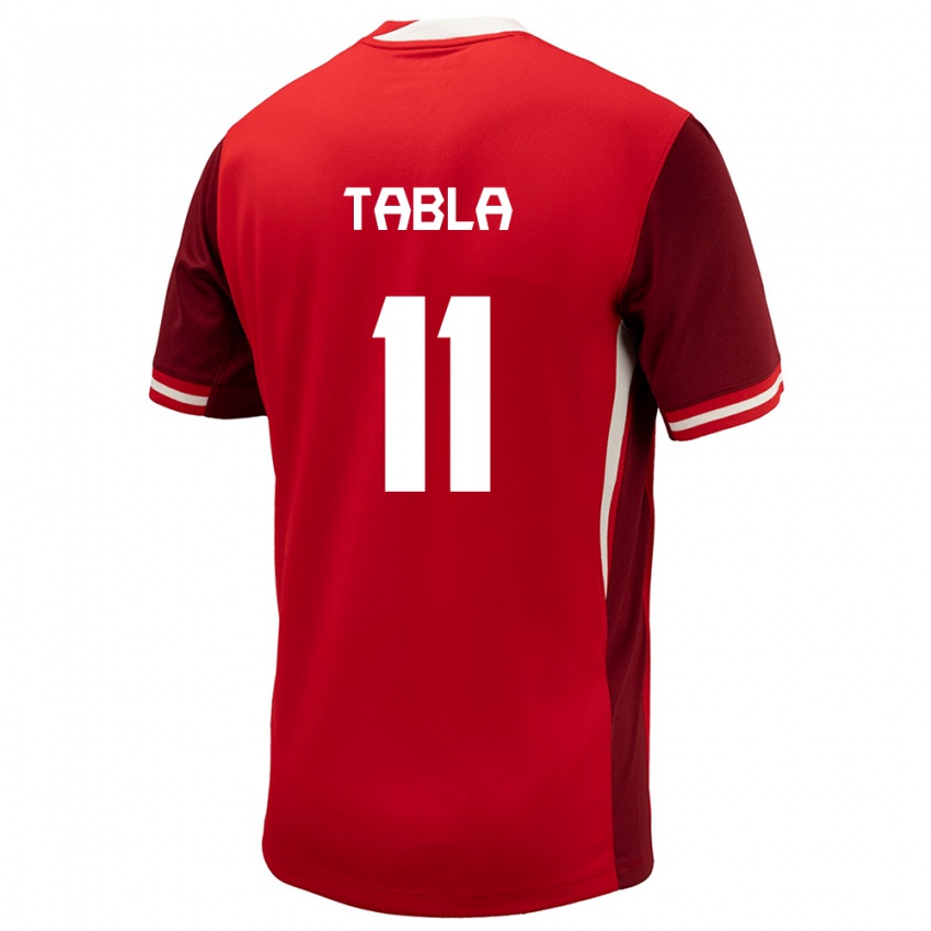 Damen Kanada Ballou Tabla #11 Rot Heimtrikot Trikot 24-26 T-Shirt