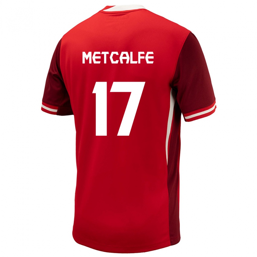 Damen Kanada Patrick Metcalfe #17 Rot Heimtrikot Trikot 24-26 T-Shirt