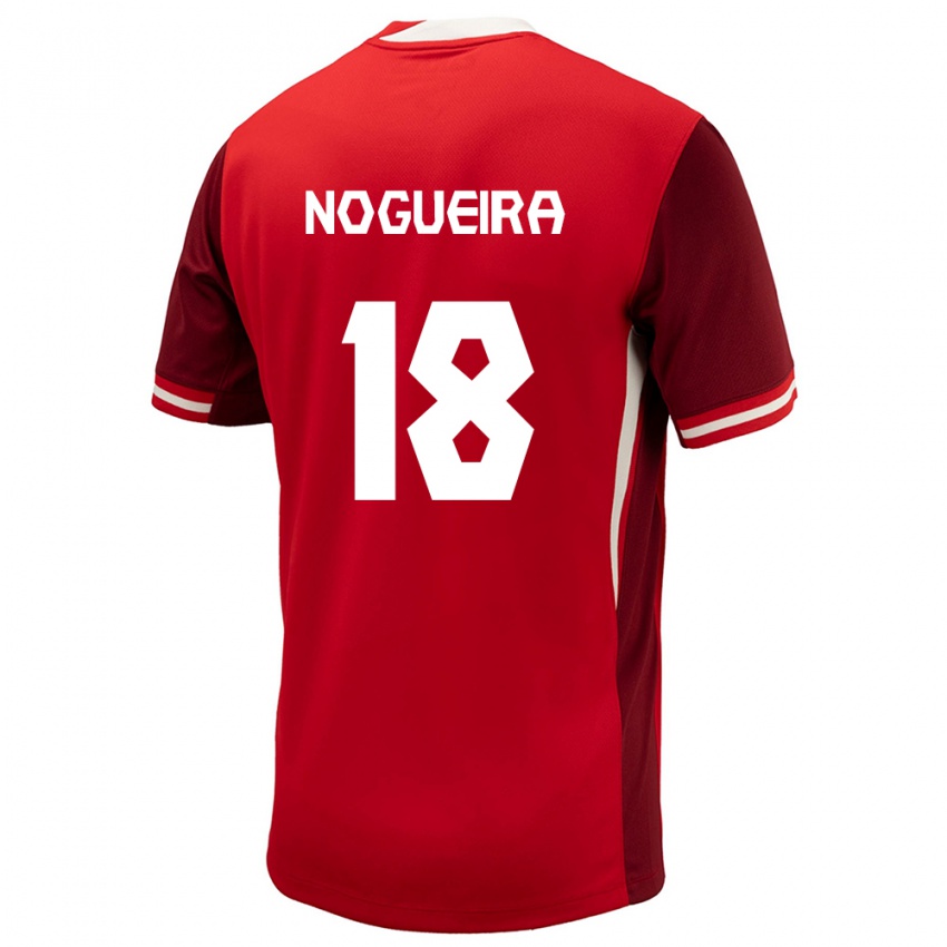 Damen Kanada Matthew Nogueira #18 Rot Heimtrikot Trikot 24-26 T-Shirt