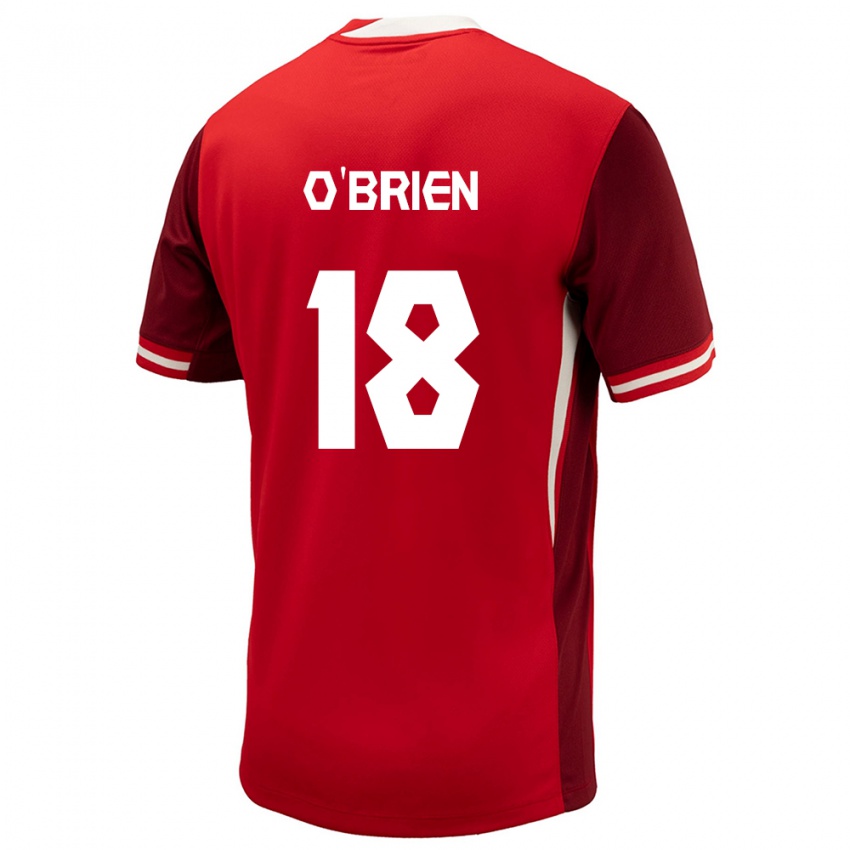 Damen Kanada Alexander O'brien #18 Rot Heimtrikot Trikot 24-26 T-Shirt