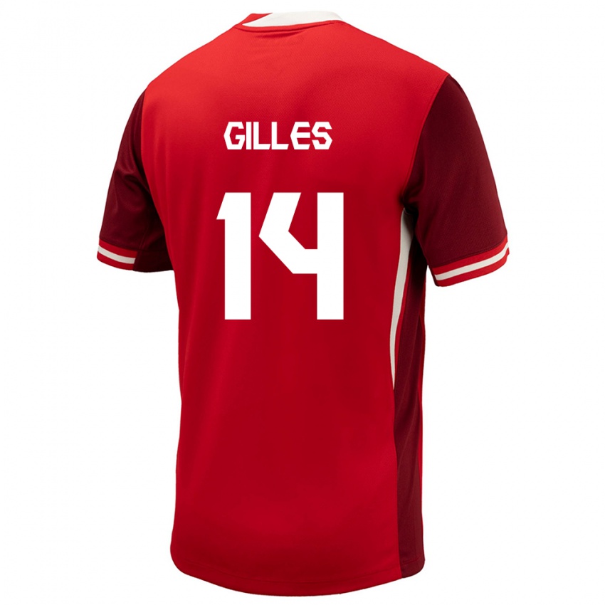 Damen Kanada Vanessa Gilles #14 Rot Heimtrikot Trikot 24-26 T-Shirt