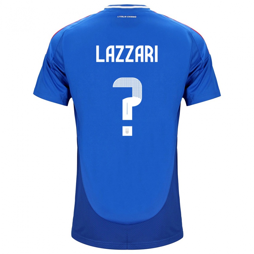 Damen Italien Manuel Lazzari #0 Blau Heimtrikot Trikot 24-26 T-Shirt