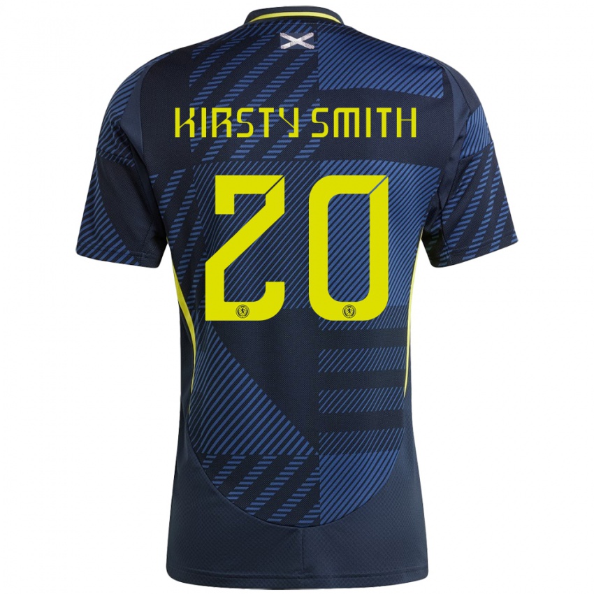 Damen Schottland Kirsty Smith #20 Dunkelblau Heimtrikot Trikot 24-26 T-Shirt