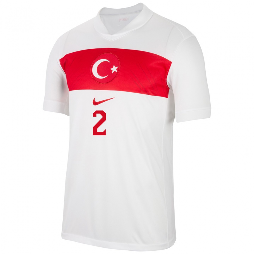 Damen Türkei Berna Yeniçeri #2 Weiß Heimtrikot Trikot 24-26 T-Shirt