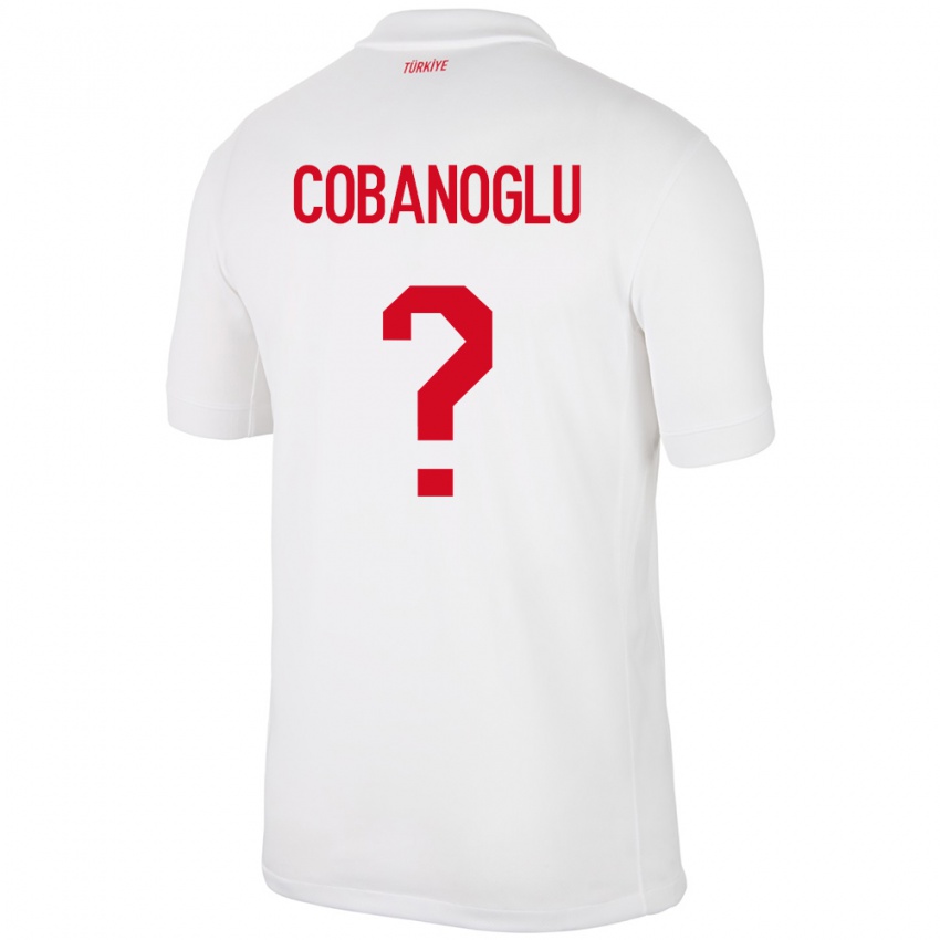 Damen Türkei Ahmet Çobanoğlu #0 Weiß Heimtrikot Trikot 24-26 T-Shirt