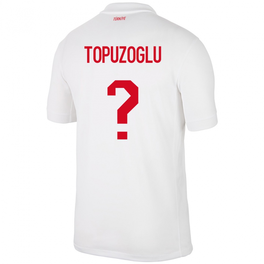 Damen Türkei Berna Topuzoğlu #0 Weiß Heimtrikot Trikot 24-26 T-Shirt