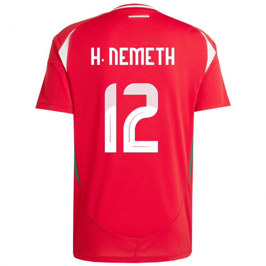 Damen Ungarn Hanna Németh #12 Rot Heimtrikot Trikot 24-26 T-Shirt