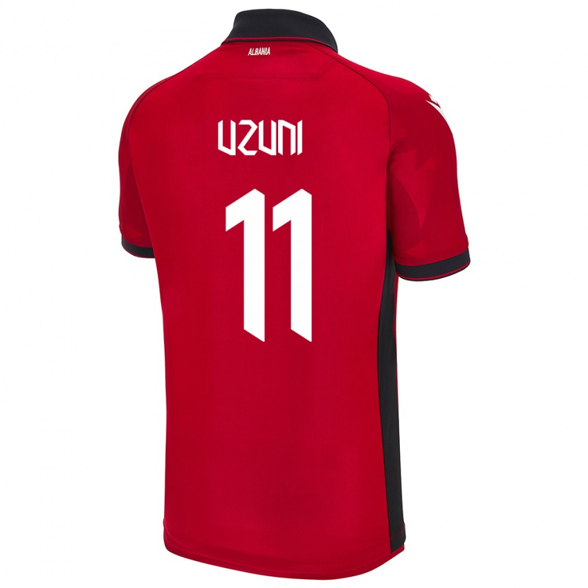 Damen Albanien Myrto Uzuni #11 Rot Heimtrikot Trikot 24-26 T-Shirt