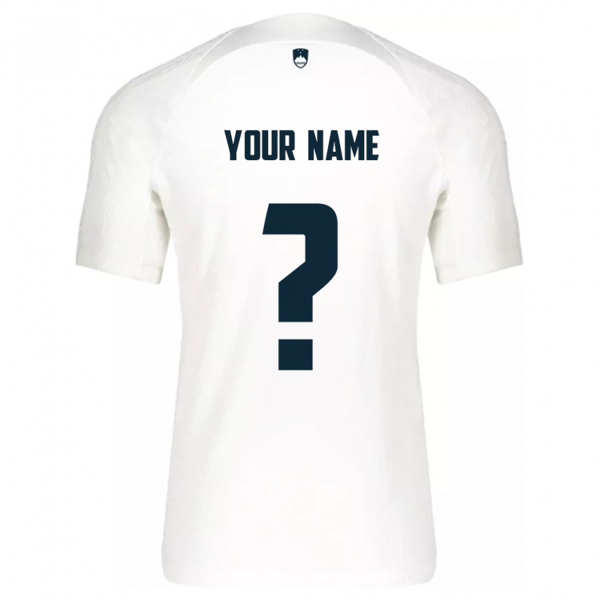 Damen Slowenien Ihren Namen #0 Weiß Heimtrikot Trikot 24-26 T-Shirt