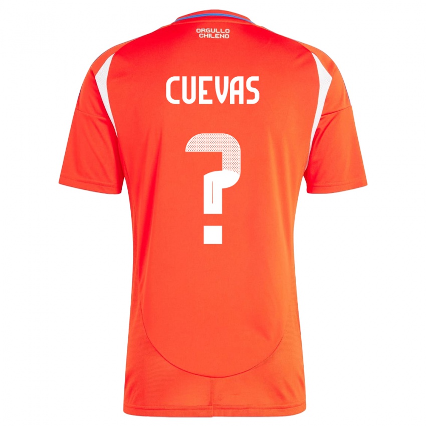 Damen Chile Yastin Cuevas #0 Rot Heimtrikot Trikot 24-26 T-Shirt