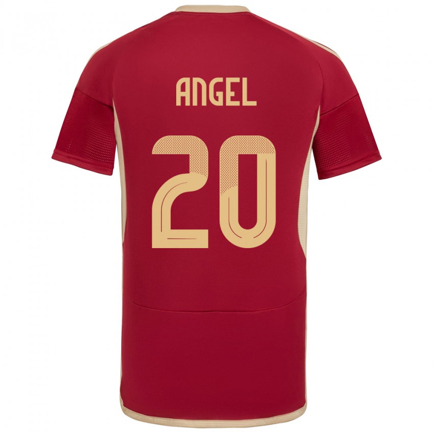 Damen Venezuela Wilker Ángel #20 Burgund Heimtrikot Trikot 24-26 T-Shirt