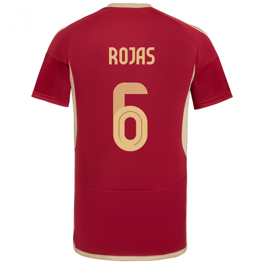 Damen Venezuela Carlos Rojas #6 Burgund Heimtrikot Trikot 24-26 T-Shirt