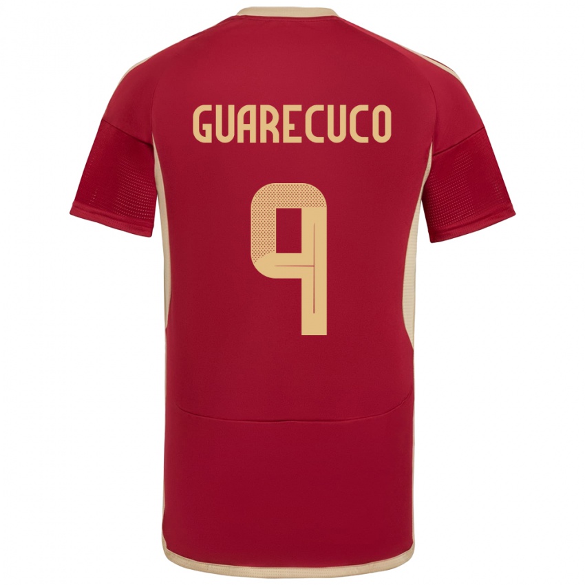 Damen Venezuela Joemar Guarecuco #9 Burgund Heimtrikot Trikot 24-26 T-Shirt