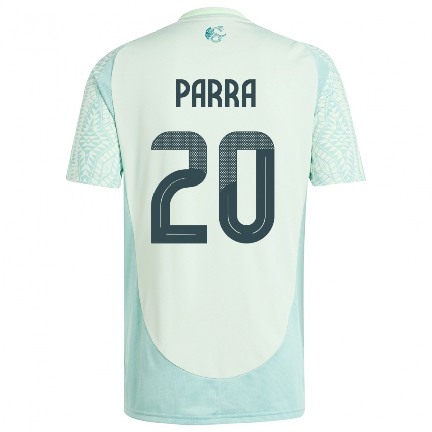 Damen Mexiko Rodrigo Parra #20 Leinengrün Auswärtstrikot Trikot 24-26 T-Shirt