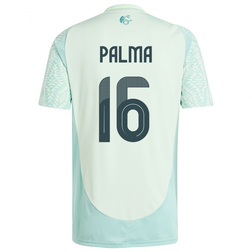 Damen Mexiko Rafael Palma #16 Leinengrün Auswärtstrikot Trikot 24-26 T-Shirt