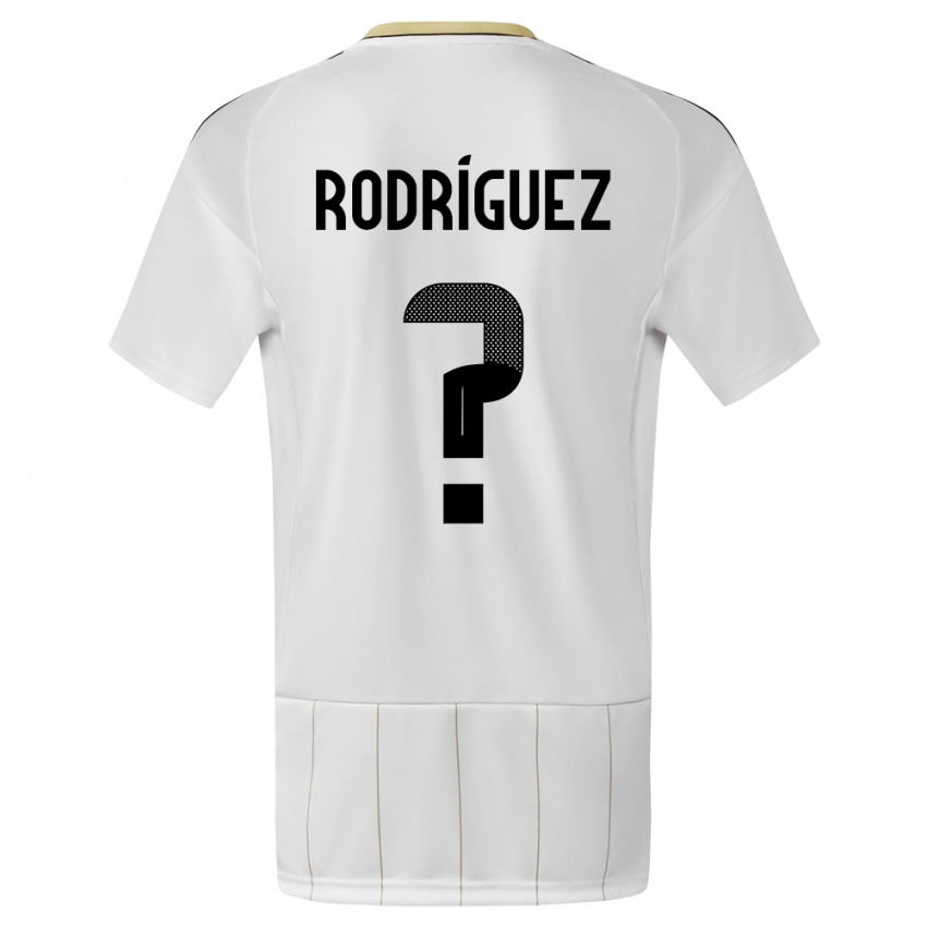 Damen Costa Rica Bradley Rodriguez #0 Weiß Auswärtstrikot Trikot 24-26 T-Shirt