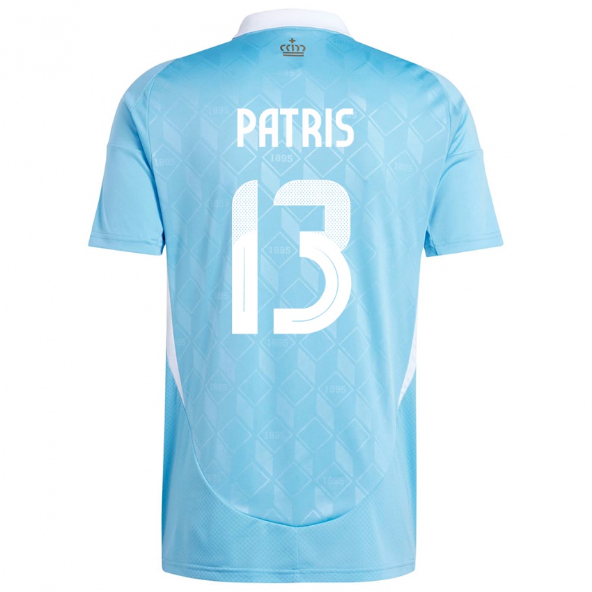 Damen Belgien Louis Patris #13 Blau Auswärtstrikot Trikot 24-26 T-Shirt