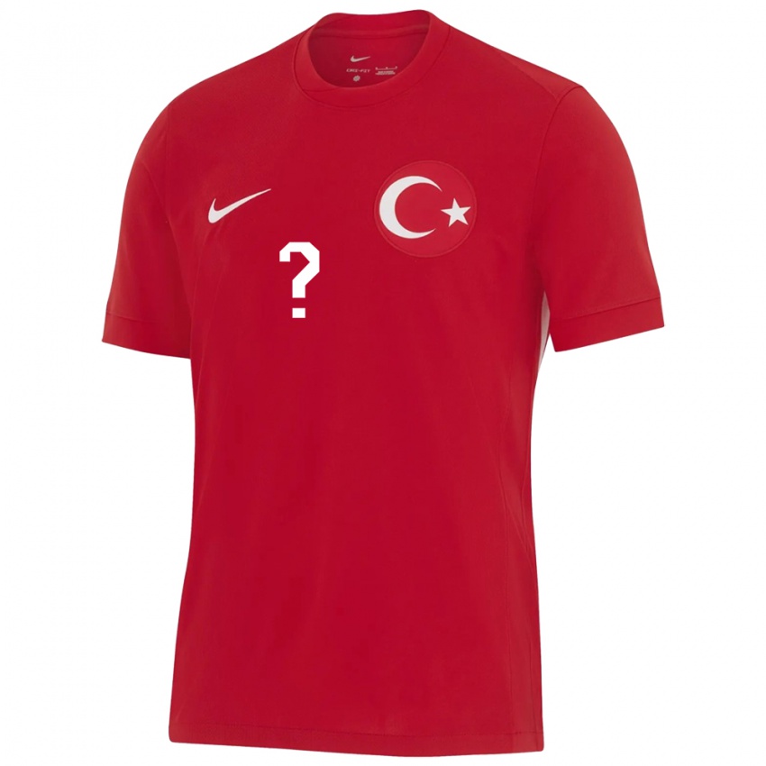 Damen Türkei Hasan Turan #0 Rot Auswärtstrikot Trikot 24-26 T-Shirt