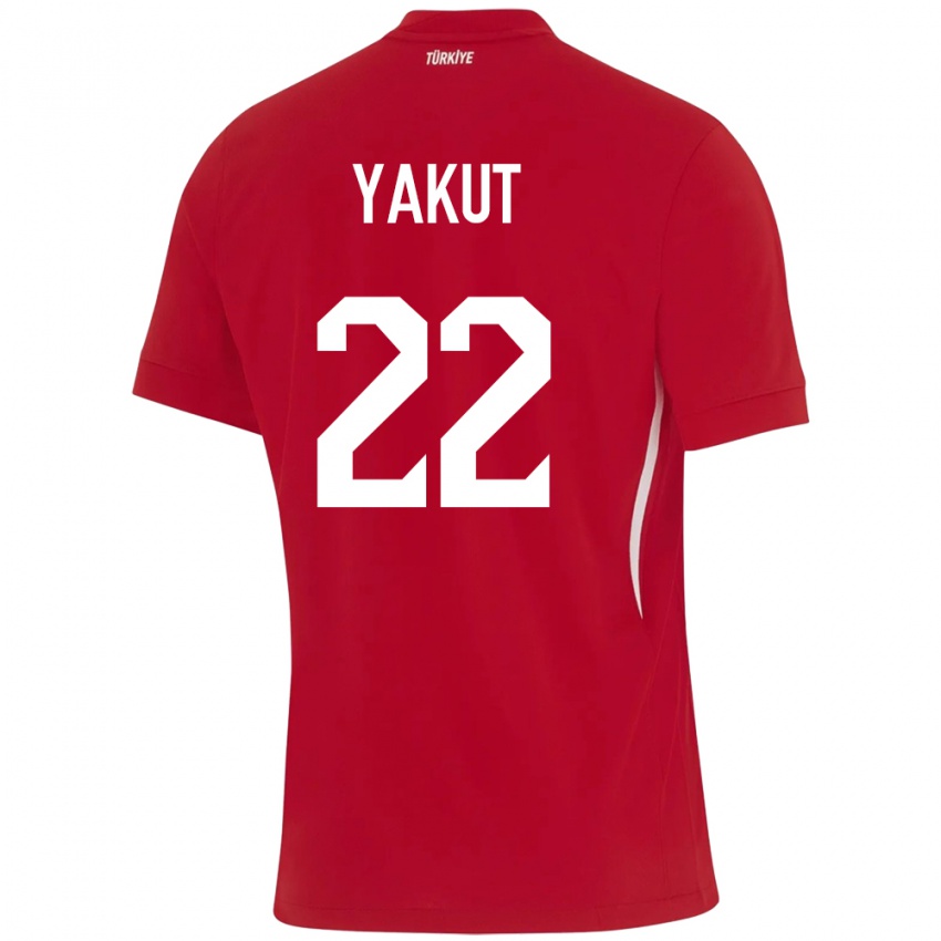 Damen Türkei Narin Yakut #22 Rot Auswärtstrikot Trikot 24-26 T-Shirt