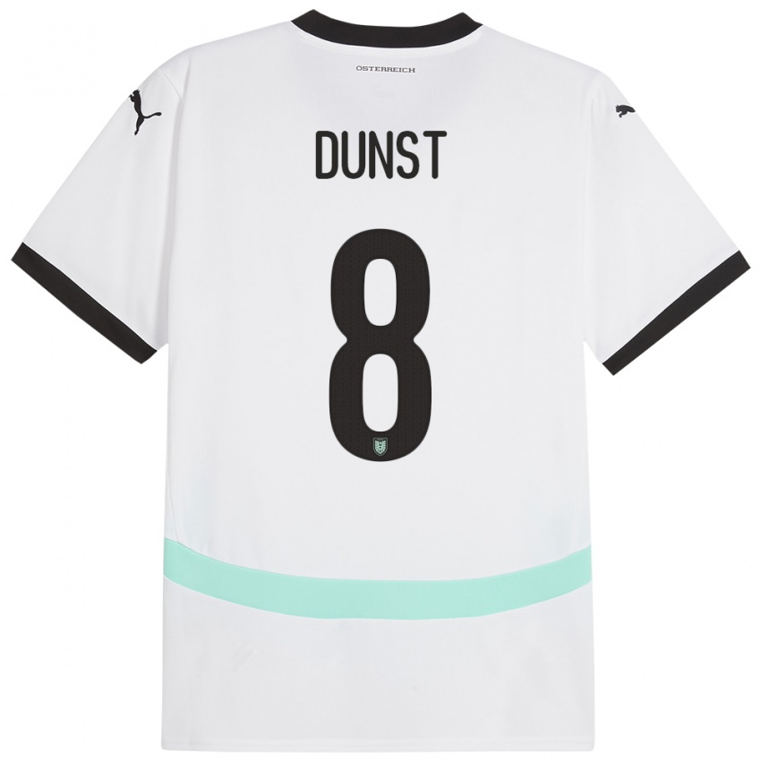 Damen Österreich Barbara Dunst #8 Weiß Auswärtstrikot Trikot 24-26 T-Shirt