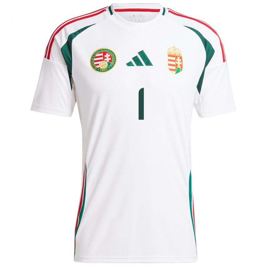 Damen Ungarn Péter Gulácsi #1 Weiß Auswärtstrikot Trikot 24-26 T-Shirt