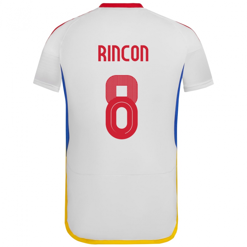 Damen Venezuela Tomás Rincón #8 Weiß Auswärtstrikot Trikot 24-26 T-Shirt