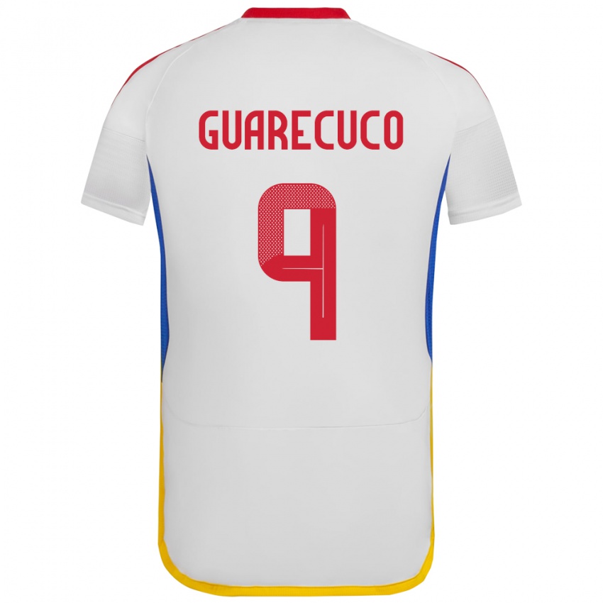 Damen Venezuela Joemar Guarecuco #9 Weiß Auswärtstrikot Trikot 24-26 T-Shirt