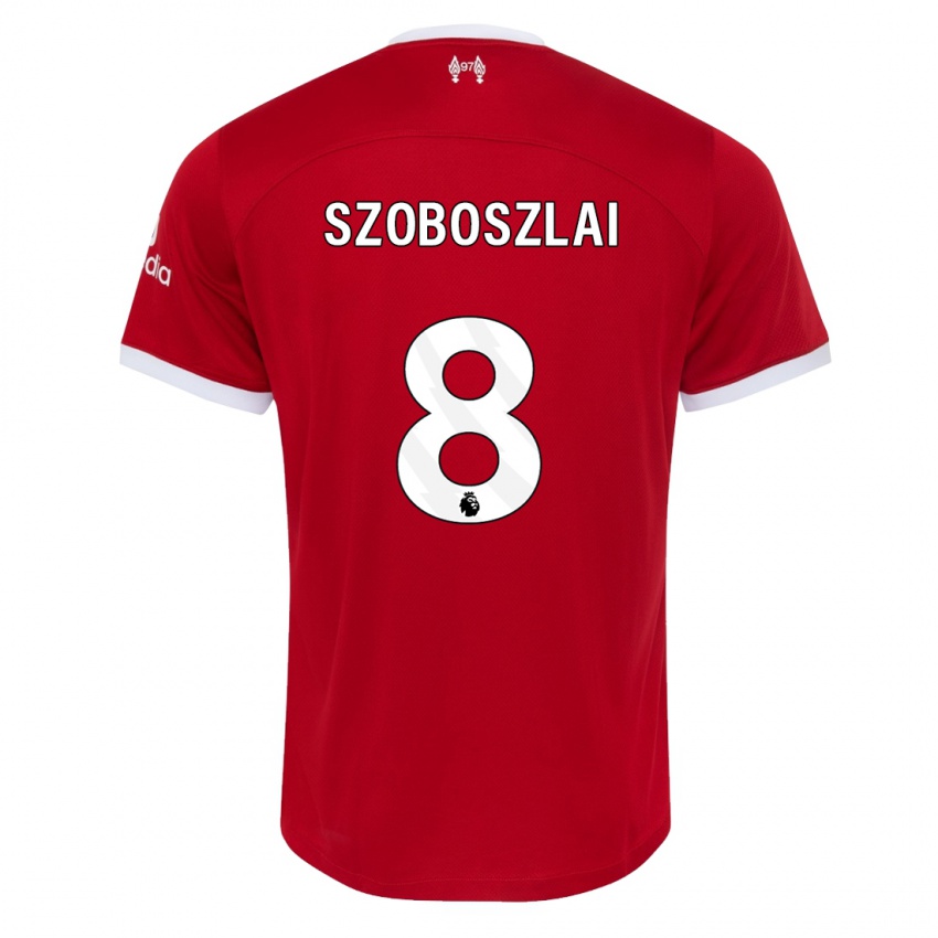 Kinder Dominik Szoboszlai #8 Rot Heimtrikot Trikot 2023/24 T-Shirt