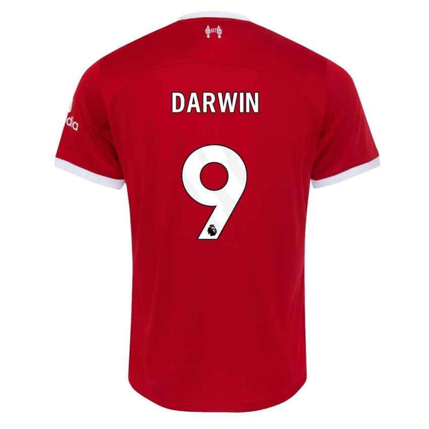 Kinder Darwin Nunez #9 Rot Heimtrikot Trikot 2023/24 T-Shirt