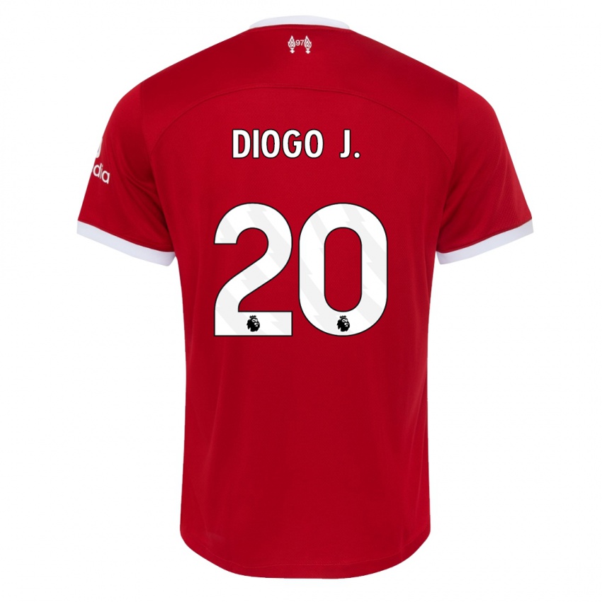 Kinder Diogo Jota #20 Rot Heimtrikot Trikot 2023/24 T-Shirt
