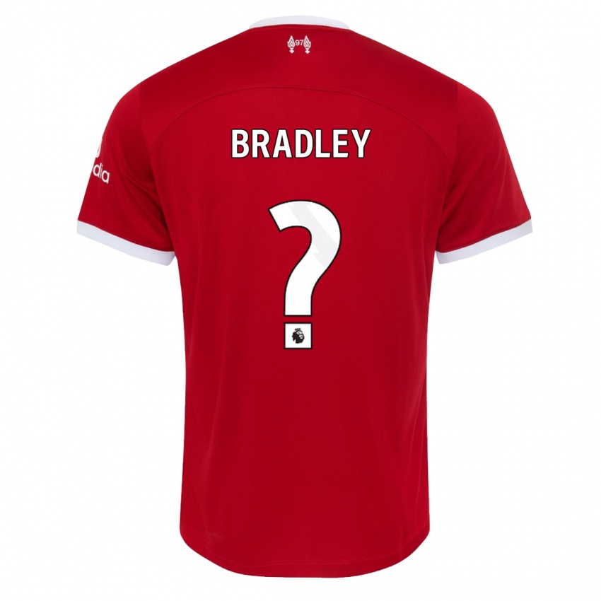 Kinder Conor Bradley #0 Rot Heimtrikot Trikot 2023/24 T-Shirt