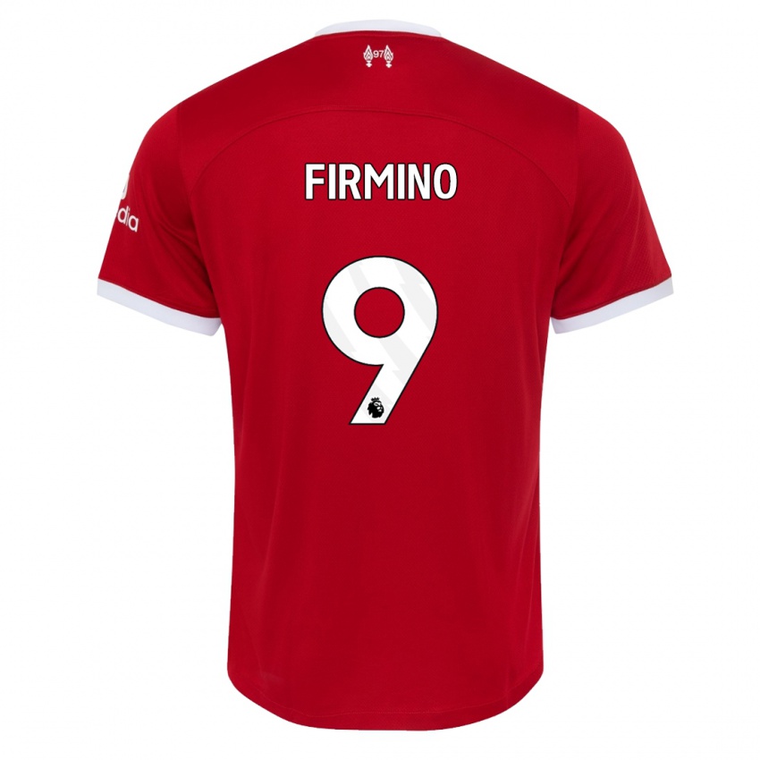 Kinder Roberto Firmino #9 Rot Heimtrikot Trikot 2023/24 T-Shirt