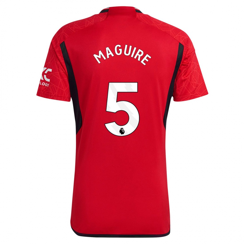 Kinder Harry Maguire #5 Rot Heimtrikot Trikot 2023/24 T-Shirt