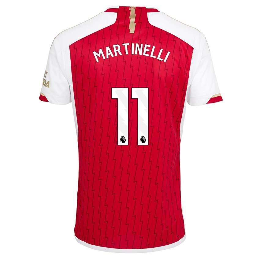 Kinder Gabriel Martinelli #11 Rot Heimtrikot Trikot 2023/24 T-Shirt