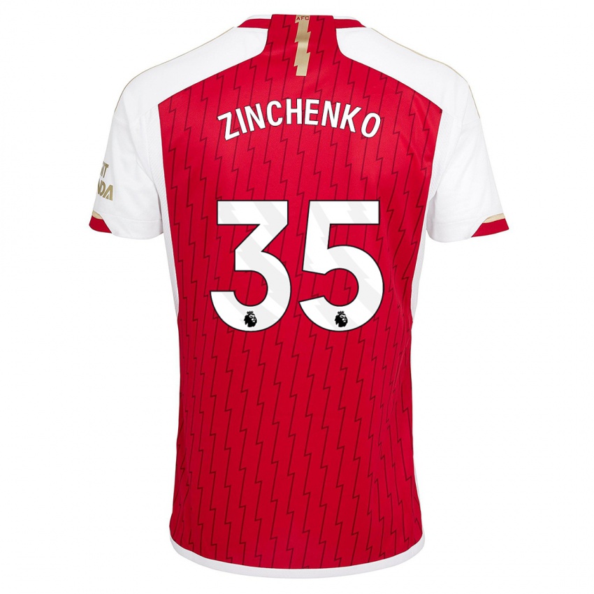 Kinder Oleksandr Zinchenko #35 Rot Heimtrikot Trikot 2023/24 T-Shirt