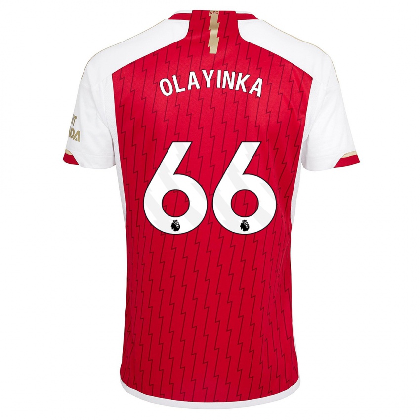 Kinder James Olayinka #66 Rot Heimtrikot Trikot 2023/24 T-Shirt