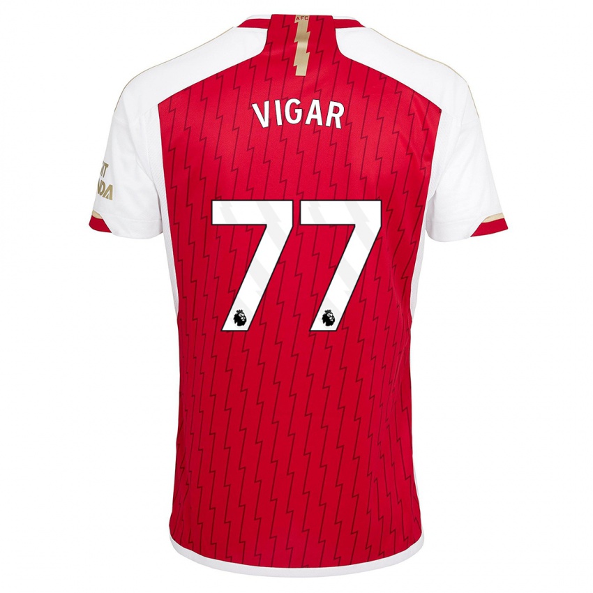 Kinder Billy Vigar #77 Rot Heimtrikot Trikot 2023/24 T-Shirt